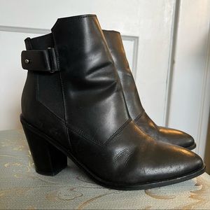 Black Ankle boot with buckle size 7
